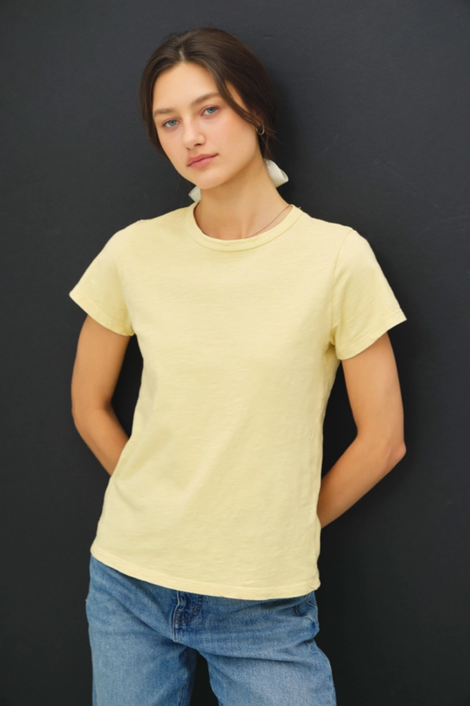 Be Cool Garment Dyed Slub Knit T-Shirt
