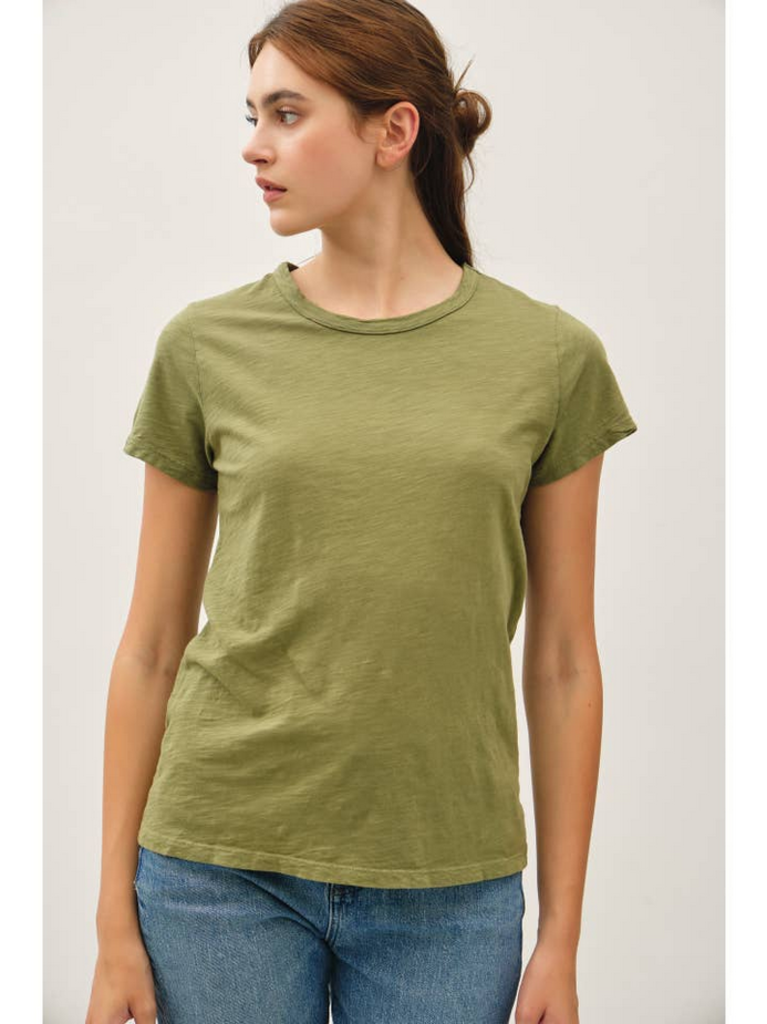 Be Cool Garment Dyed Slub Knit T-Shirt