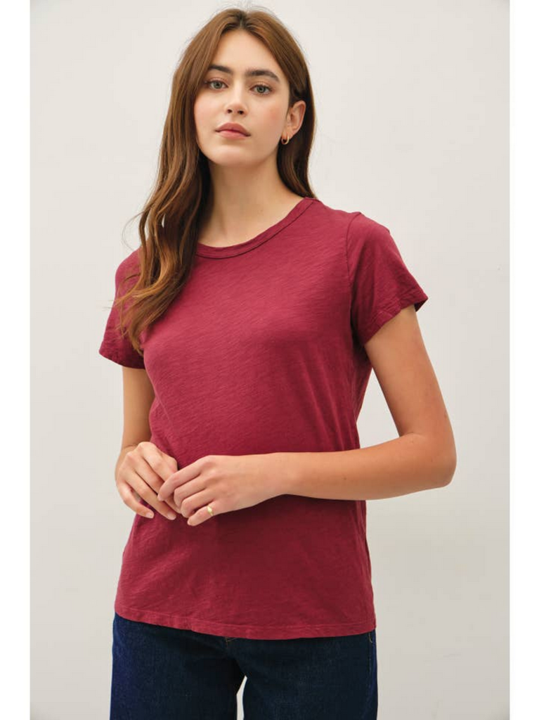 Be Cool Garment Dyed Slub Knit T-Shirt