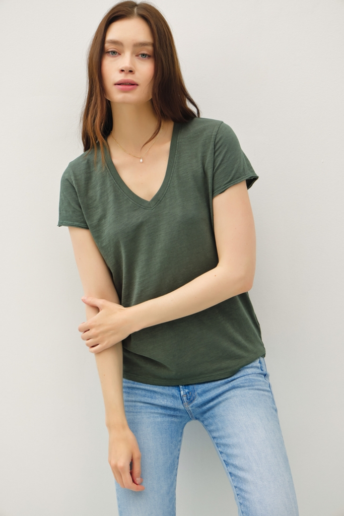 Be Cool Classic V-Neck  Cotton Tee