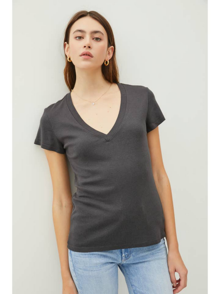 Be Cool Classic V-Neck Short Sleeve Slim T-Shirt