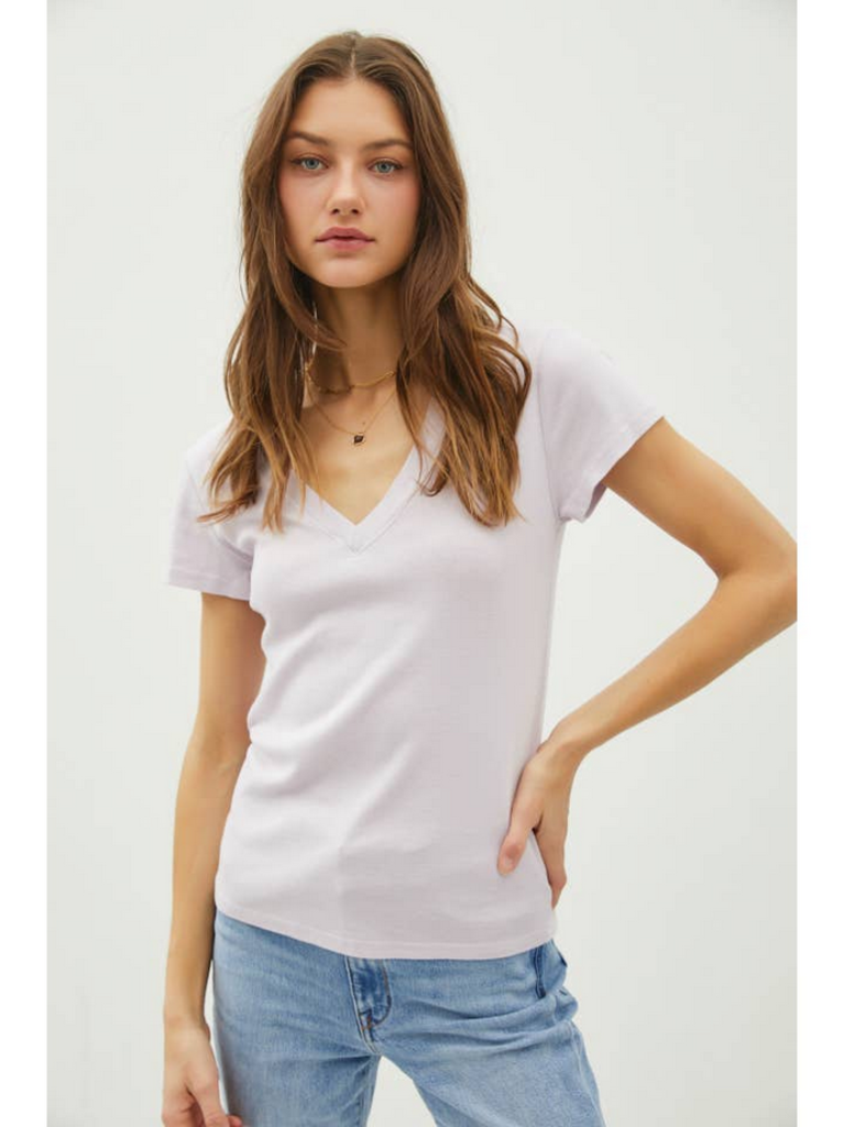 Be Cool Classic V-Neck Short Sleeve Slim T-Shirt