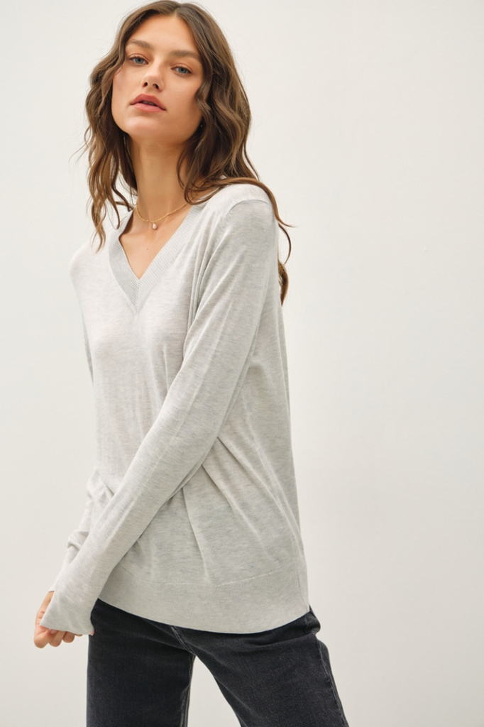 Be Cool Cashemere Blend V-Neck Sweater
