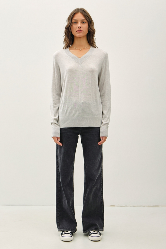 Be Cool Cashemere Blend V-Neck Sweater