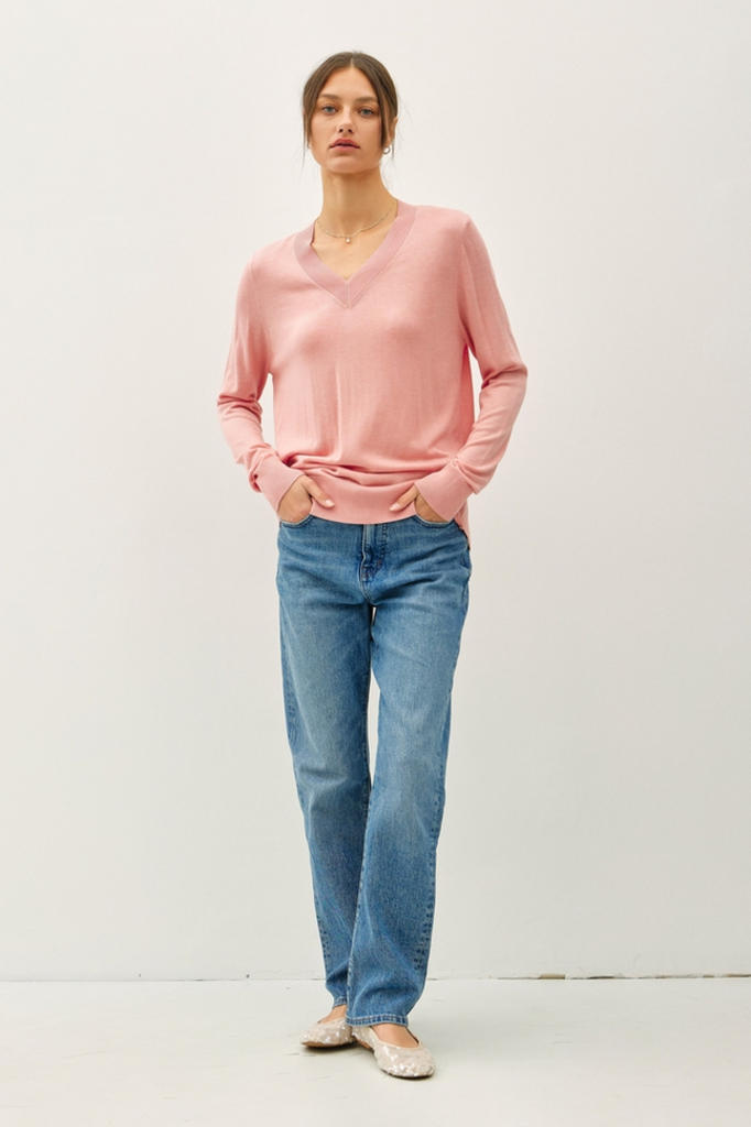 Be Cool Cashemere Blend V-Neck Sweater