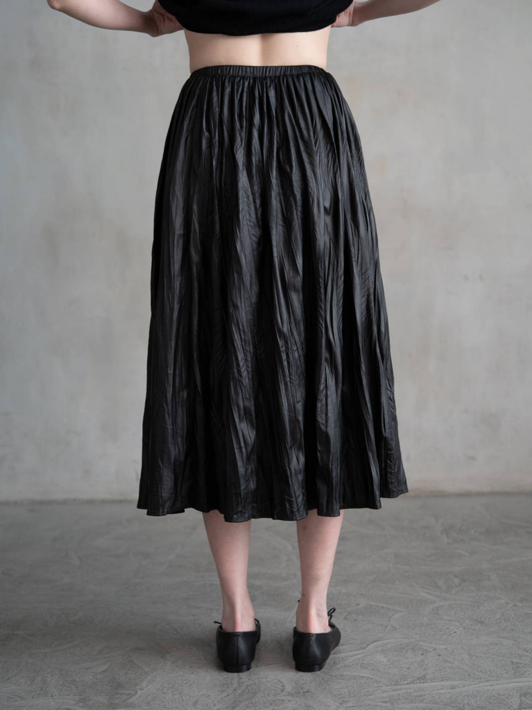 Elle Grey Shirred Skirt