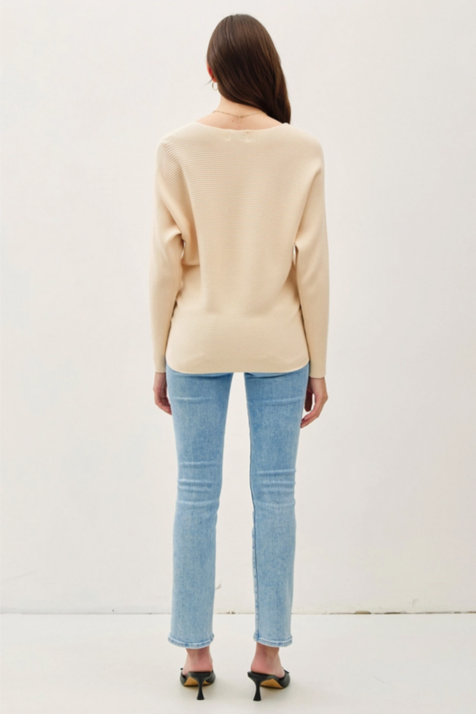 Be Cool Shelby Boatneck Dolman Sleeve Sweater
