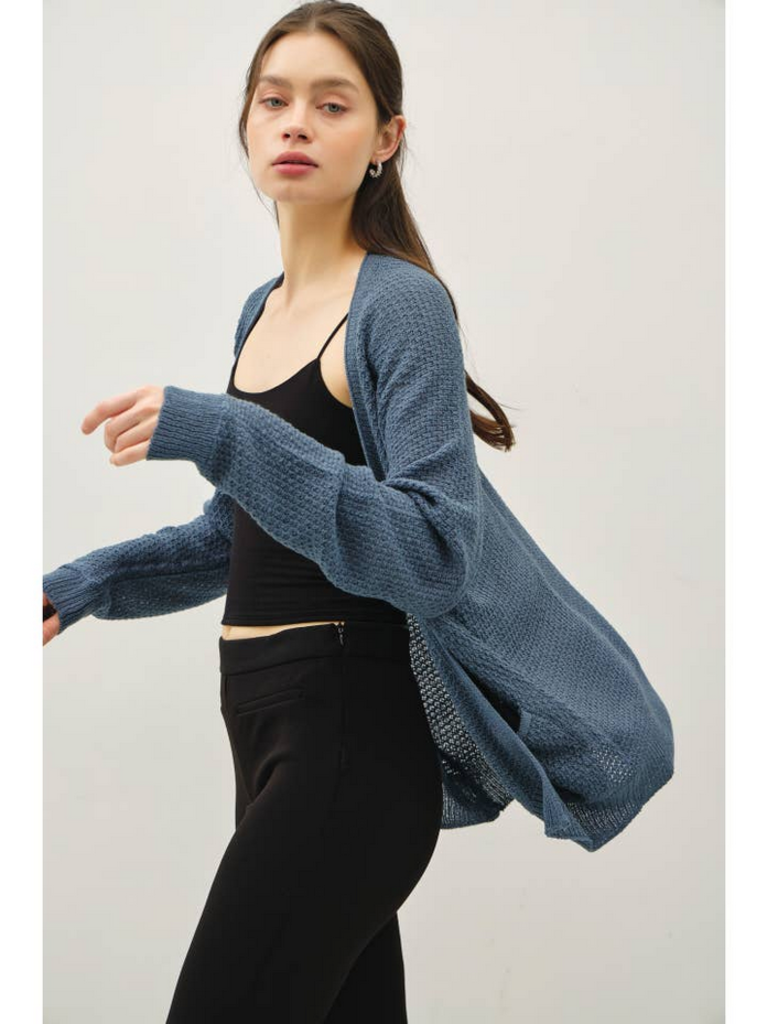 Be Cool Cropped Kimono Crochet Cardigan