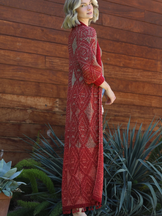 Angie Shawl Collar Long Duster Cardigan Angie Shawl Collar Long Duster Cardigan