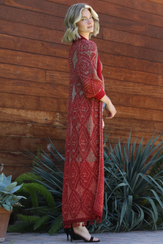 Angie Shawl Collar Long Duster Cardigan
