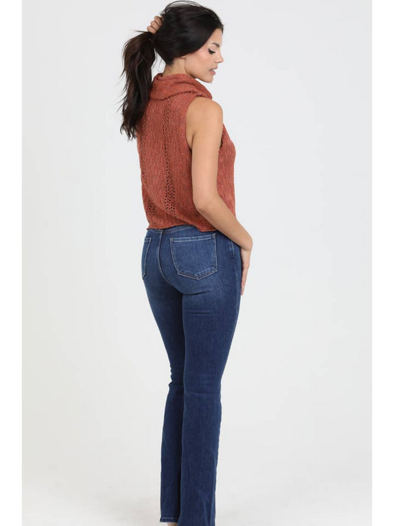 Angie Cowl Neck Sleeveless Sweater Tank