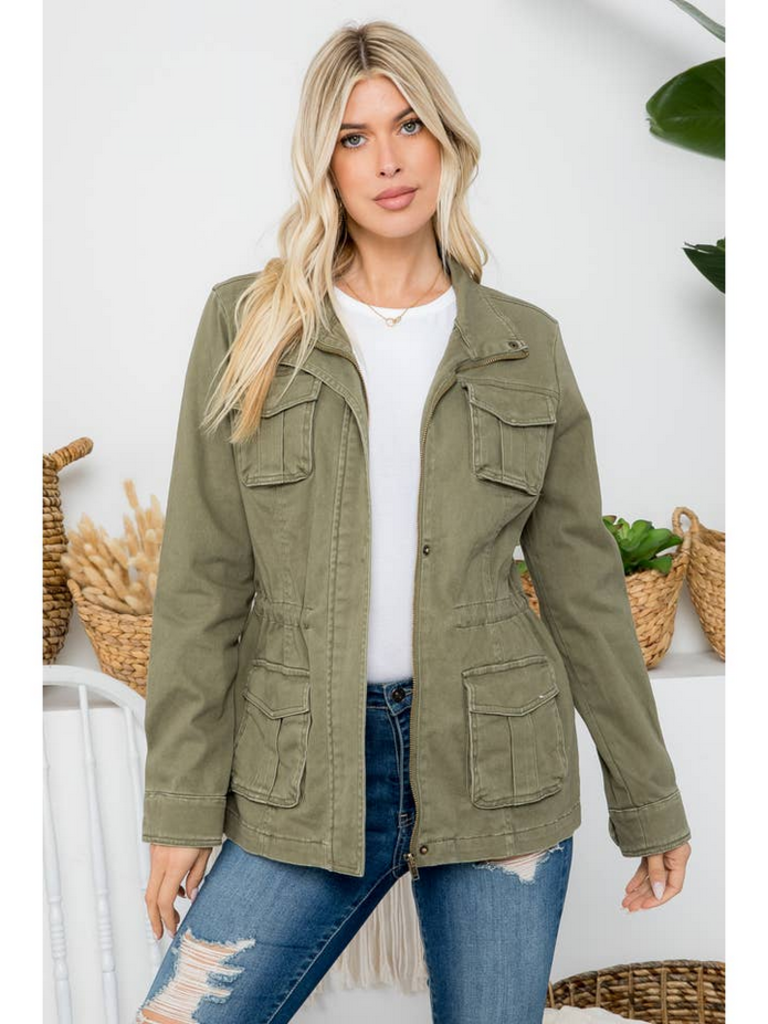 Stoosh Heavy Twill Garment Washed Anorak Jacket