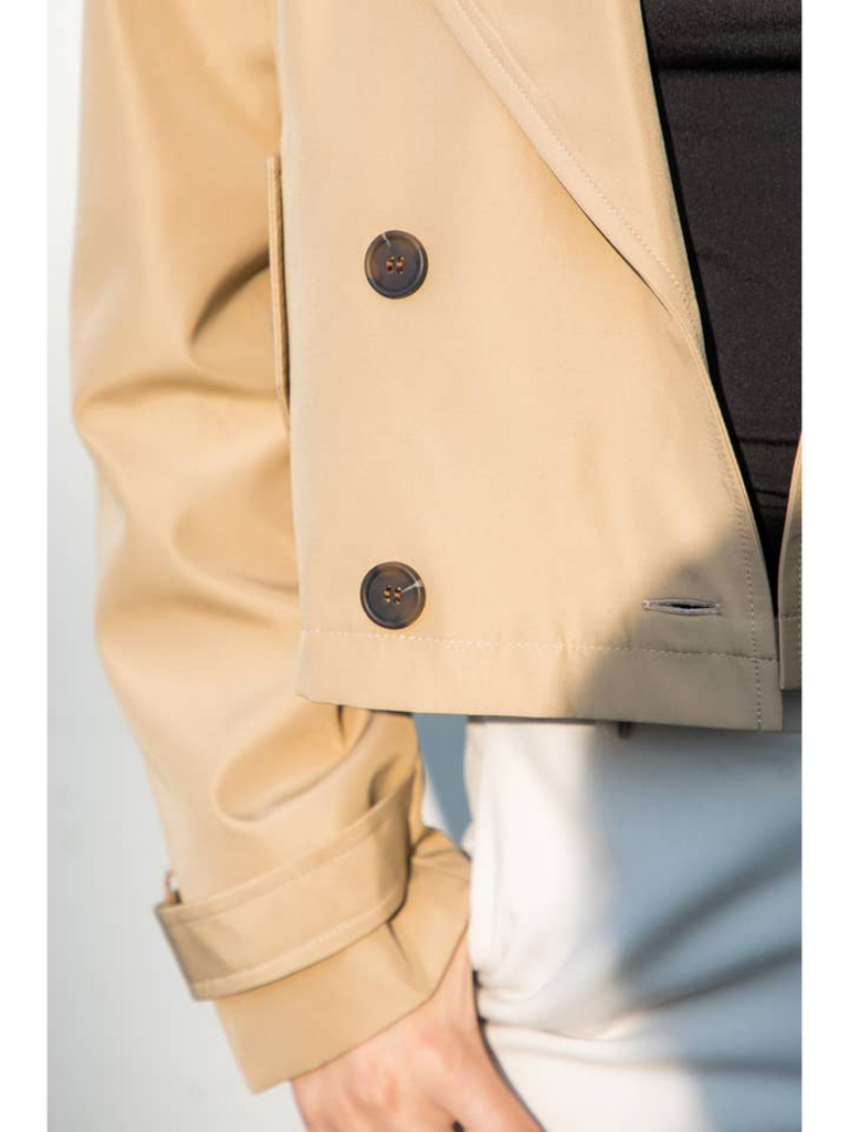 Stoosh Cropped Trench Coat