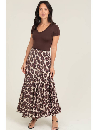 Nostalgia Leopard Print Bias Cut Maxi Skirt Nostalgia Leopard Print Bias Cut Maxi Skirt