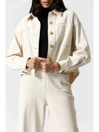 The Korner Collared Button-Down Jacket The Korner Collared Button-Down Jacket