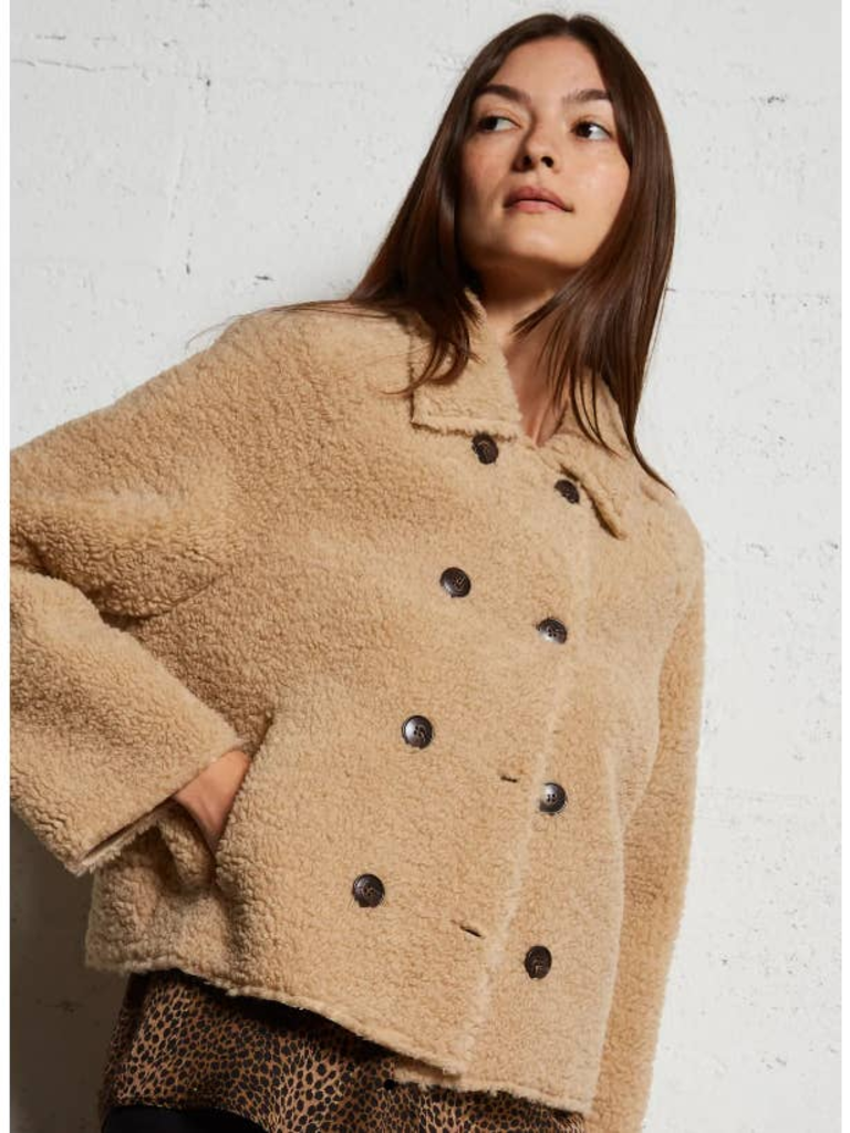 The Korner Button Down Sherpa Jacket