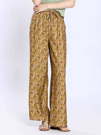 See U Soon Golden Printed Loose Fit Trousers See U Soon Golden Printed Loose Fit Trousers