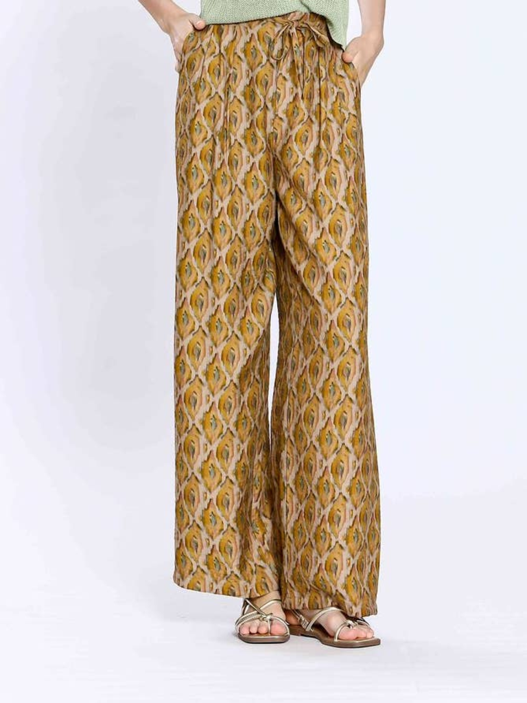 See U Soon Golden Printed Loose Fit Trousers