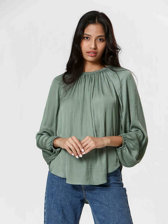 The Korner Long Sleeve Pullover Blouse The Korner Long Sleeve Pullover Blouse