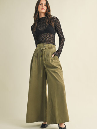 Mustard Seed Pintuck High Waist Pants