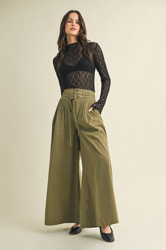 Mustard Seed Pintuck High Waist Pants