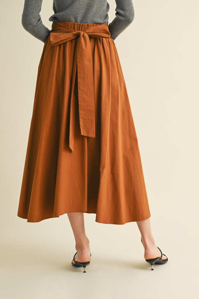 Mustard Seed Tie Back Waist Skirt