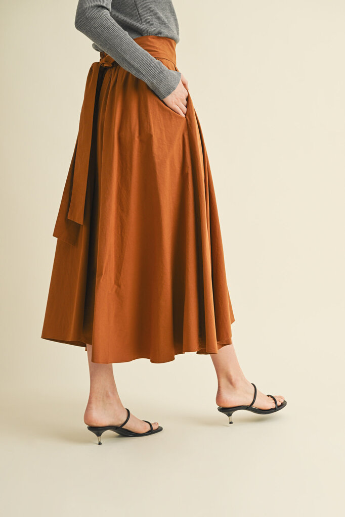 Mustard Seed Tie Back Waist Skirt