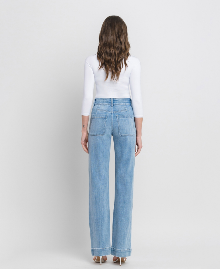 Flying Monkey 90's Vintage Super High Rise Flare Jeans