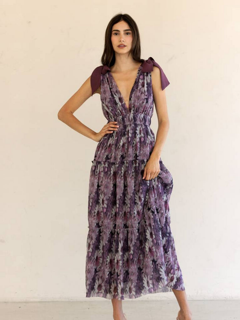 Storia Floral Tiered Maxi Dress