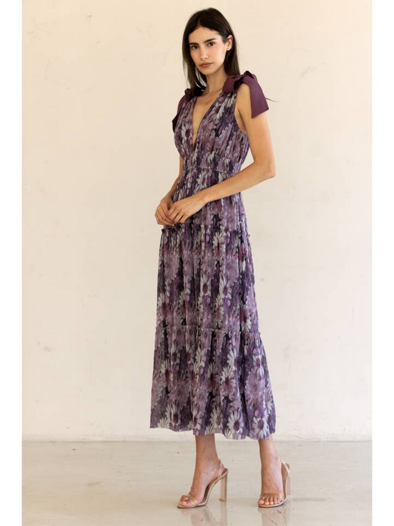 Storia Floral Tiered Maxi Dress