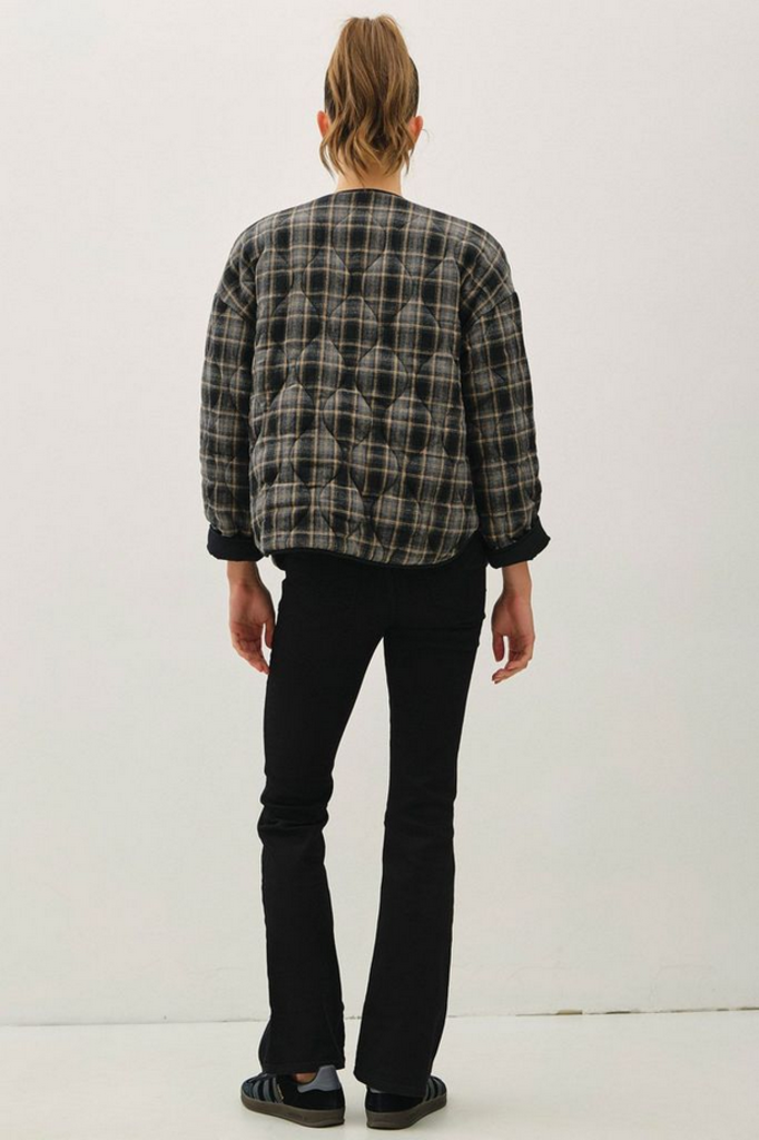 Be Cool Quilted Plaid Jacket