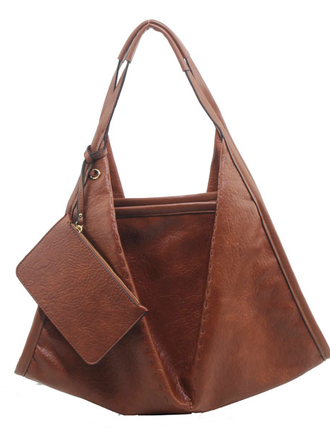 Blue Suede Cross Over Hobo Bag