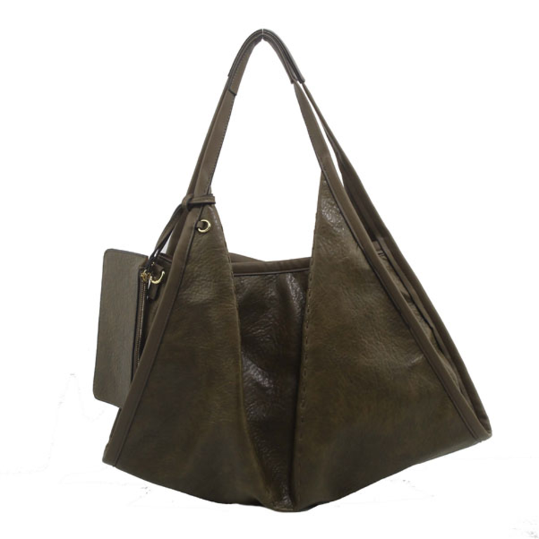 Blue Suede Cross Over Hobo Bag