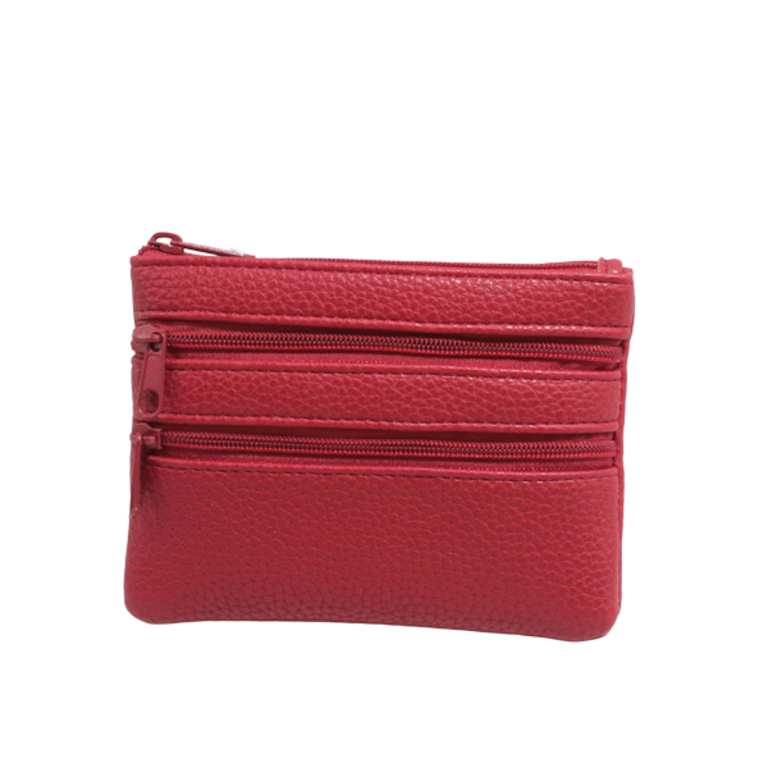 Blue Suede Small Zippered Wallet