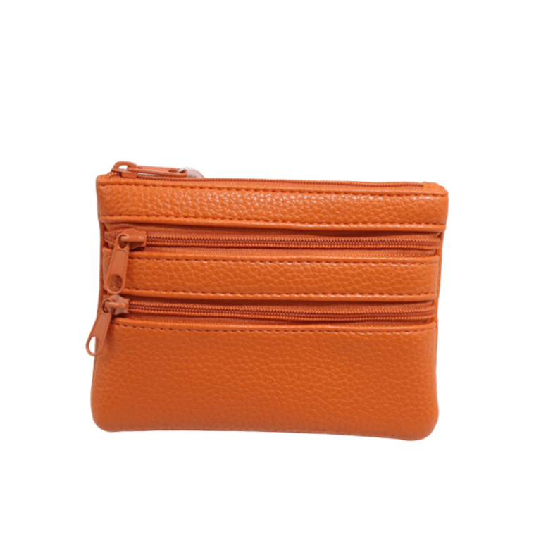 Blue Suede Small Zippered Wallet