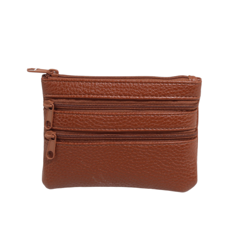 Blue Suede Small Zippered Wallet