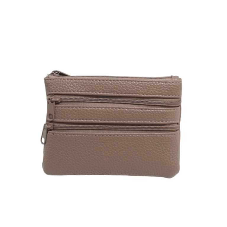 Blue Suede Small Zippered Wallet