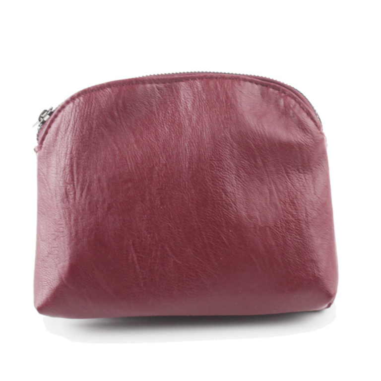 Blue Suede Rounded Crossbody / Wristlet Bag