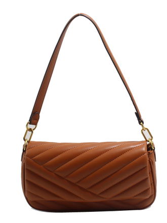 Blue Suede Classic Quilted Satchel/Crossbody