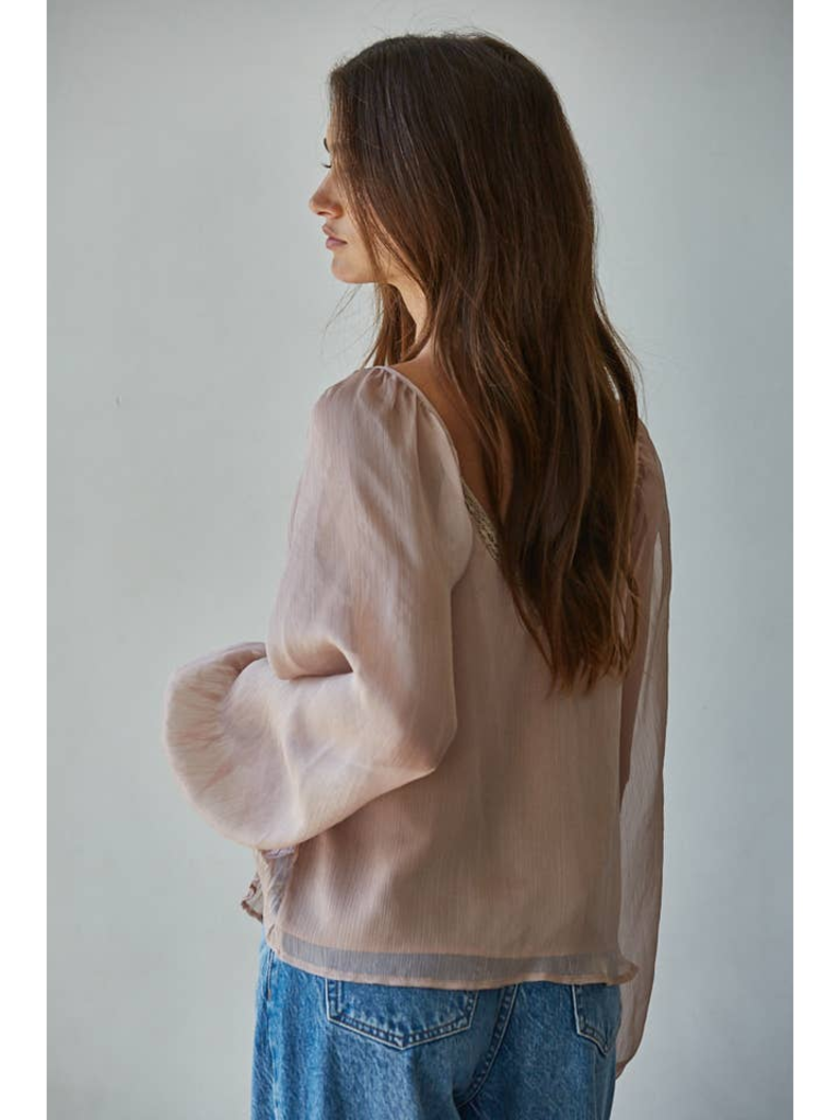 By Together Pintuck Pleated Blouse