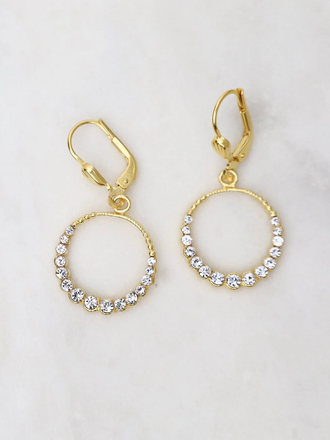 La Vie Parisienne Gold Circle Earring