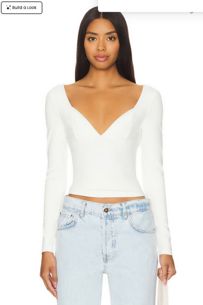 Free People Free People Duo Corset Long-Sleeve Cami IVORY LARGE