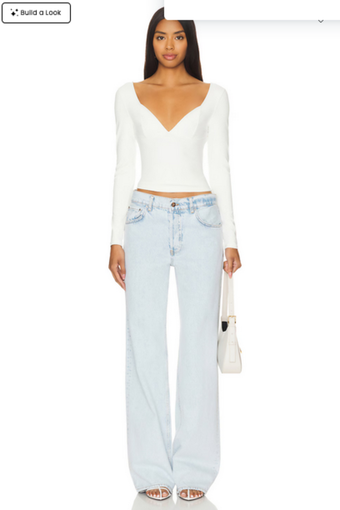 Free People Free People Duo Corset Long-Sleeve Cami IVORY LARGE