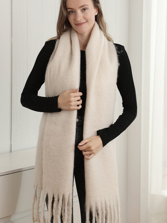 Blue Suede Solid Oblong Grunge Scarf Blue Suede Solid Oblong Grunge Scarf