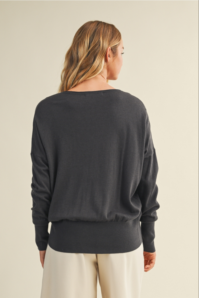 Mustard Seed V-Neck Sweater Top