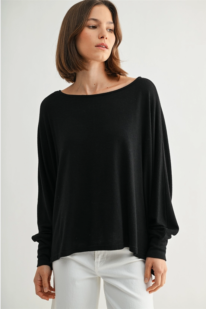 Fun2Fun Oversize Dolman Sleeve Top