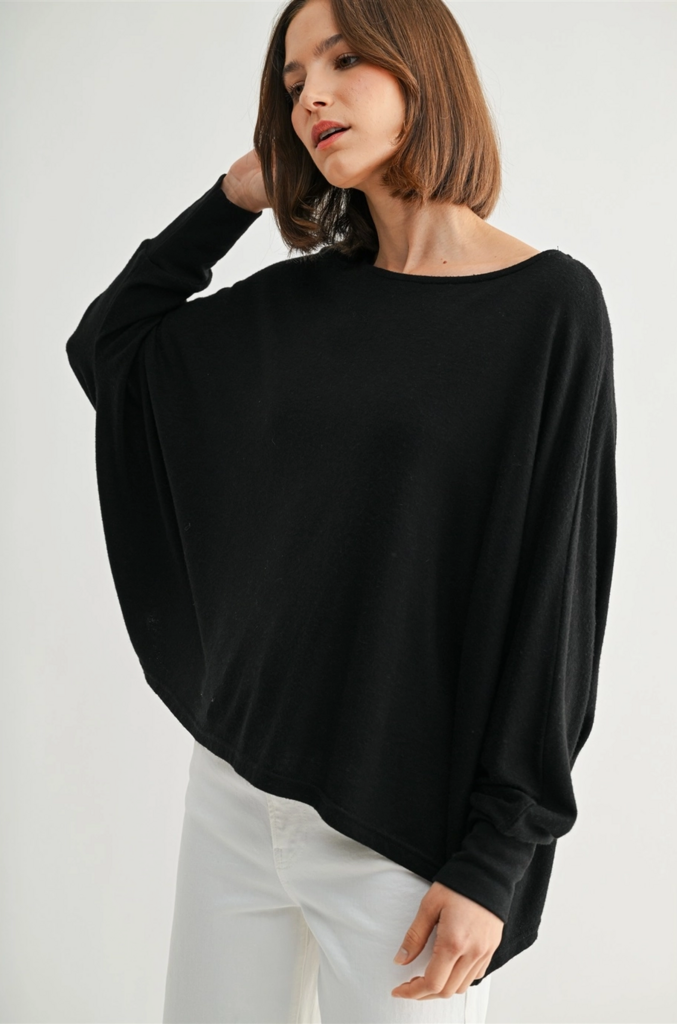 Fun2Fun Oversize Dolman Sleeve Top