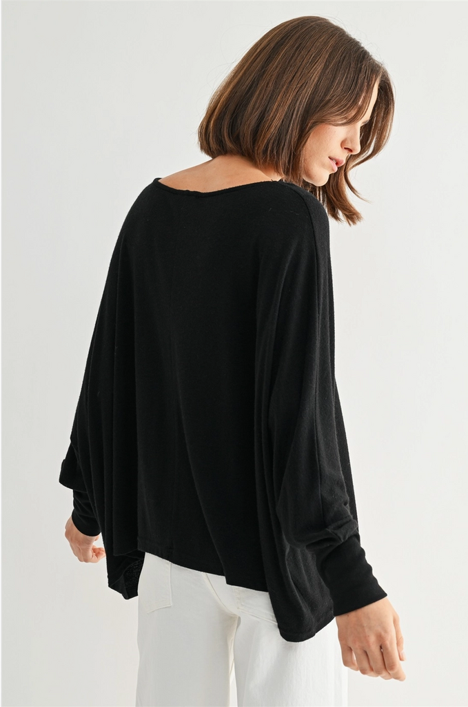 Fun2Fun Oversize Dolman Sleeve Top