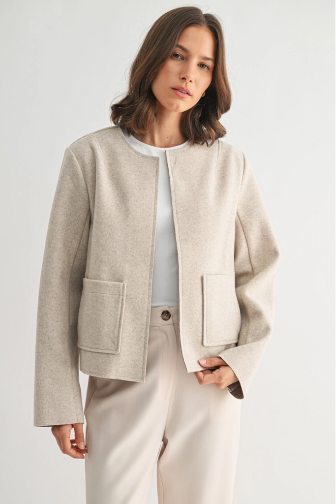 Fun2Fun Wool Crop Jacket