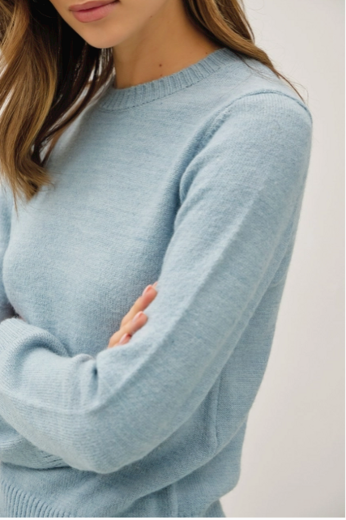 Be Cool Wool Blended Basic Cropped Sweater